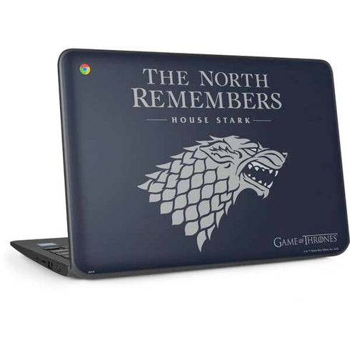 Game of Thrones: House Stark The North Remembers HP Chromebook Skin