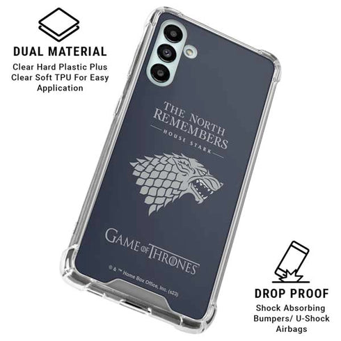 Game of Thrones: House Stark The North Remembers Galaxy A13 5G Clear Case