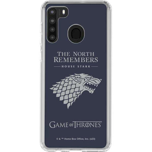 Game of Thrones: House Stark The North Remembers Galaxy A21 Clear Case