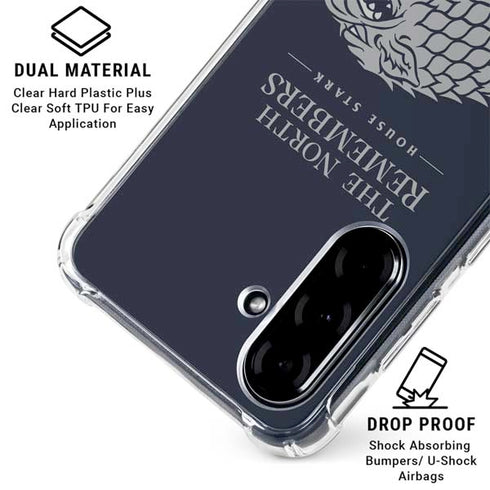 Game of Thrones: House Stark The North Remembers Galaxy A36 5G Clear Case