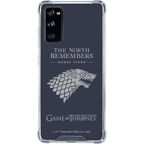 Game of Thrones: House Stark The North Remembers Galaxy S20 FE Clear Case