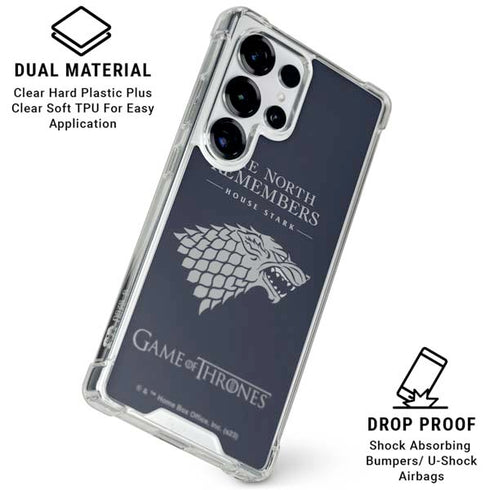 Game of Thrones: House Stark The North Remembers Galaxy S25 Ultra Clear Case