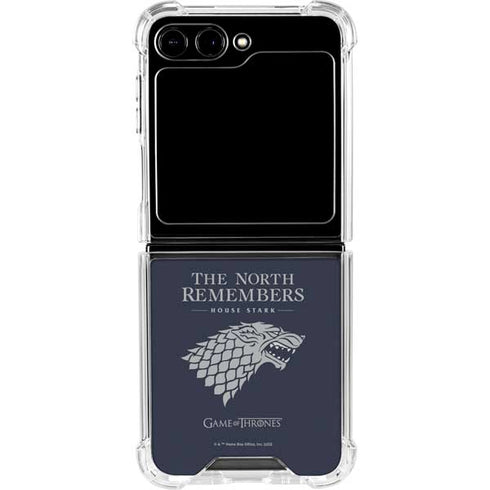 Game of Thrones: House Stark The North Remembers Galaxy Z Flip5 5G Clear Case