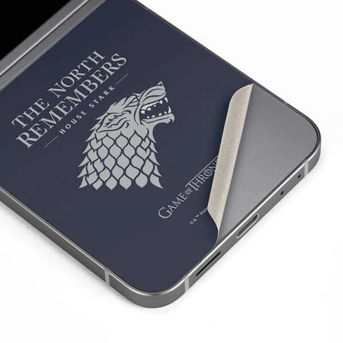 Game of Thrones: House Stark The North Remembers Galaxy Z Flip6 Skin