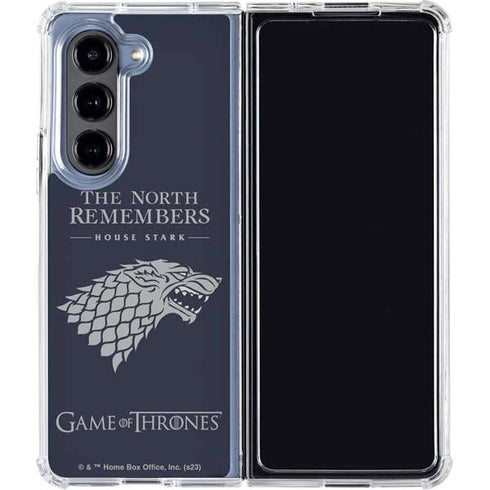 Game of Thrones: House Stark The North Remembers Galaxy Z Fold5 5G Clear Case