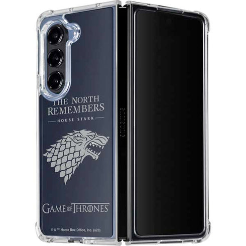 Game of Thrones: House Stark The North Remembers Galaxy Z Fold5 5G Clear Case