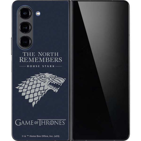 Game of Thrones: House Stark The North Remembers Galaxy Z Fold5 5G Skin