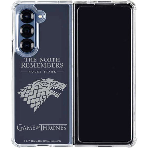 Game of Thrones: House Stark The North Remembers Galaxy Z Fold6 Clear Case