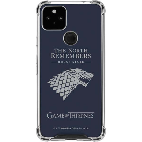 Game of Thrones: House Stark The North Remembers Google Pixel 5a 5G Clear Case