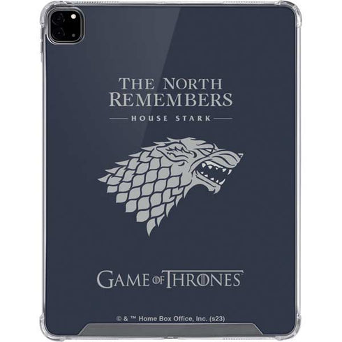 Game of Thrones: House Stark The North Remembers iPad Pro 12.9in (2020) Clear Case