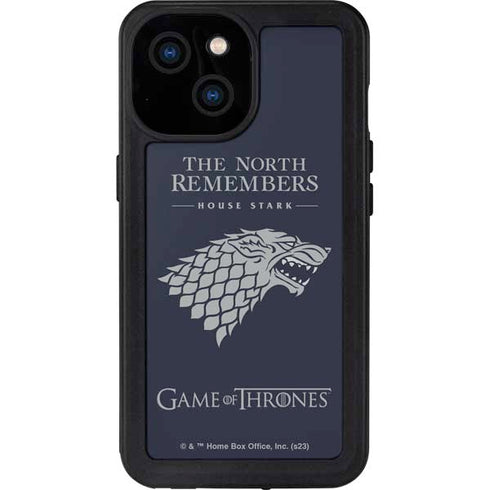Game of Thrones: House Stark The North Remembers iPhone 13 Mini Waterproof Case