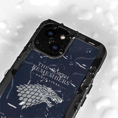 Game of Thrones: House Stark The North Remembers iPhone 13 Mini Waterproof Case