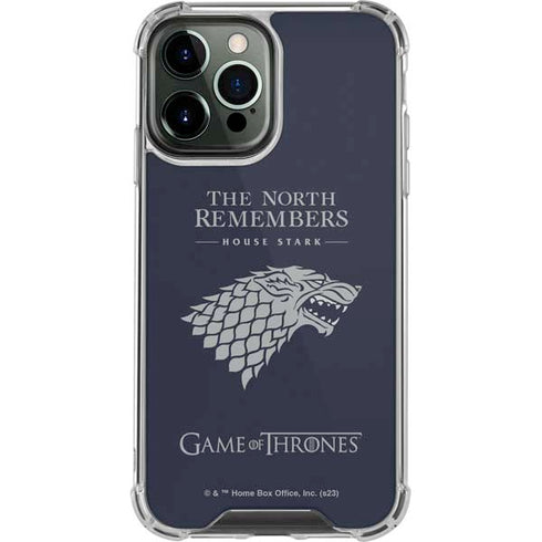 Game of Thrones: House Stark The North Remembers iPhone 14 Pro Max Clear Case
