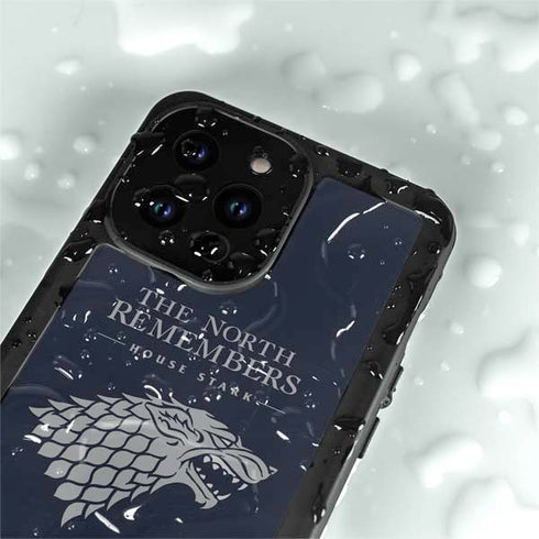 Game of Thrones: House Stark The North Remembers iPhone 14 Pro Max Waterproof Case