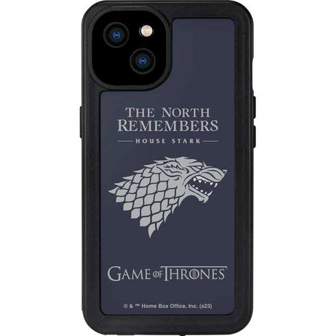 Game of Thrones: House Stark The North Remembers iPhone 15 Plus Waterproof Case