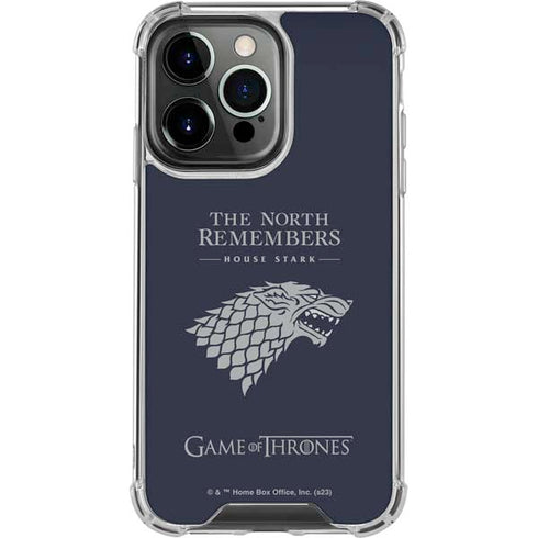 Game of Thrones: House Stark The North Remembers iPhone 15 Pro Clear Case