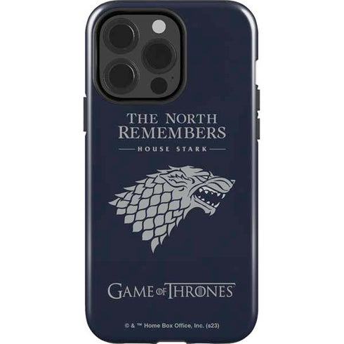 Game of Thrones: House Stark The North Remembers iPhone 15 Pro Impact Case