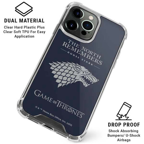 Game of Thrones: House Stark The North Remembers iPhone 15 Pro Max Clear Case