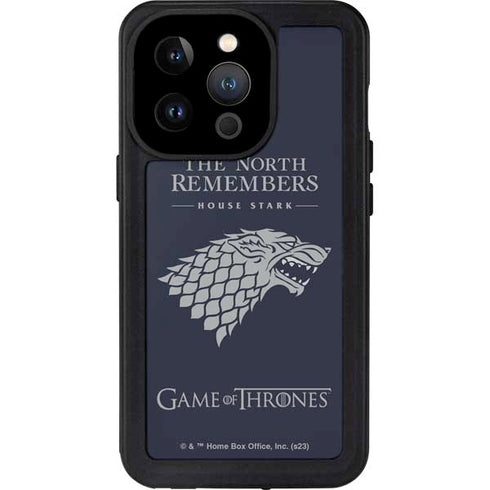 Game of Thrones: House Stark The North Remembers iPhone 15 Pro Waterproof Case