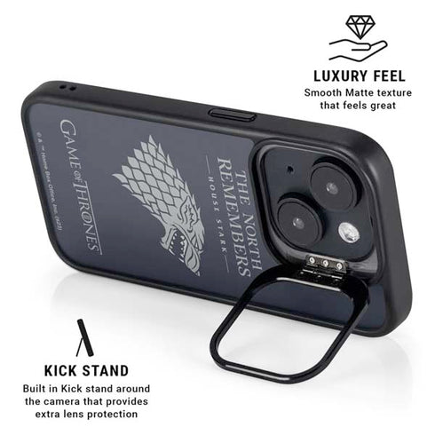 Game of Thrones: House Stark The North Remembers iPhone 16 Kickstand Case