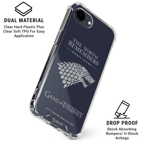 Game of Thrones: House Stark The North Remembers iPhone 16e Clear Case
