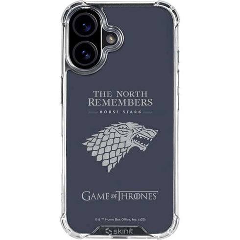 Game of Thrones: House Stark The North Remembers iPhone 17 Clear Case