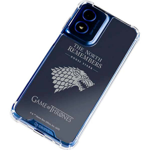 Game of Thrones: House Stark The North Remembers Moto G Play 4G (2024) Clear Case