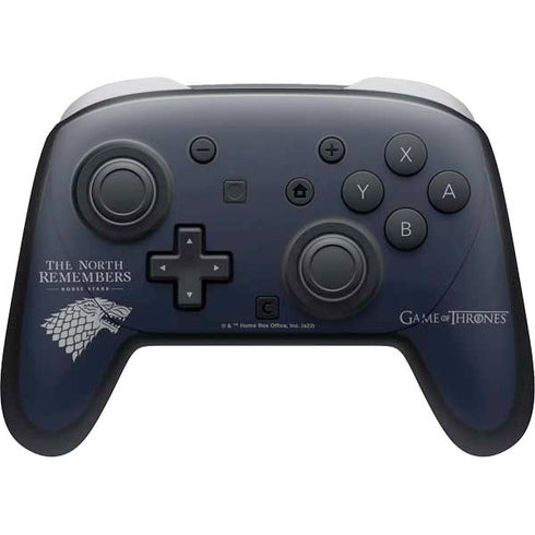 Game of Thrones: House Stark The North Remembers Nintendo Switch 2 (2025) Pro Controller Skin