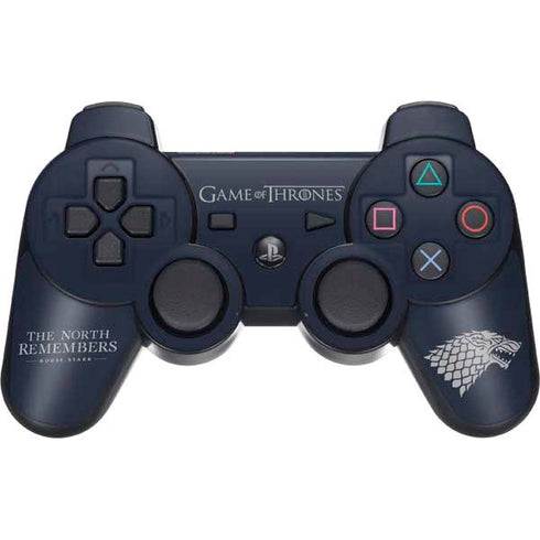Game of Thrones: House Stark The North Remembers PS3 Dual Shock wireless controller Skin
