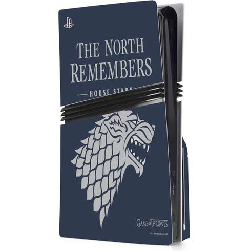 Game of Thrones: House Stark The North Remembers PS5 Pro Disk Console Skin