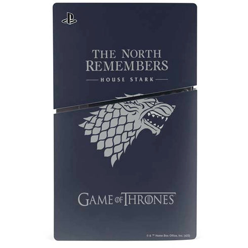 Game of Thrones: House Stark The North Remembers PS5 Slim Disk Console Skin