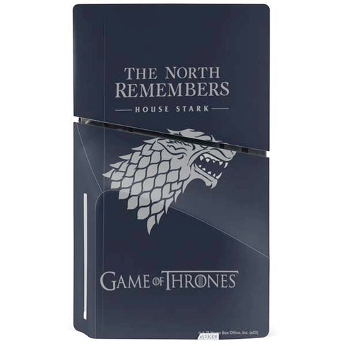 Game of Thrones: House Stark The North Remembers PS5 Slim Disk Console Skin