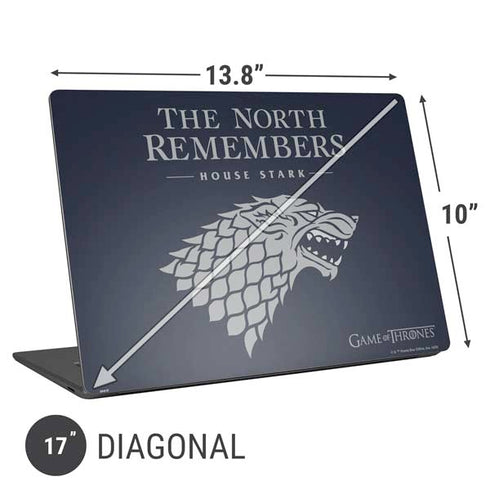 Game of Thrones: House Stark The North Remembers Universal Laptop 17in (13.8 x 10in) Skin
