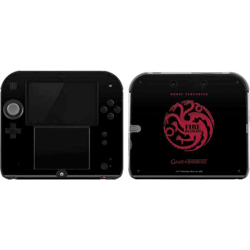 Game of Thrones: House Targaryen Nintendo 2DS Skin