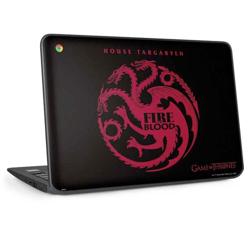 Game of Thrones: House Targaryen HP Chromebook Skin