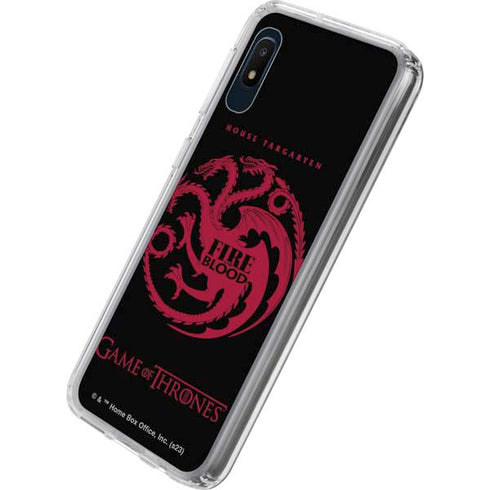 Game of Thrones: House Targaryen Galaxy A10e Clear Case