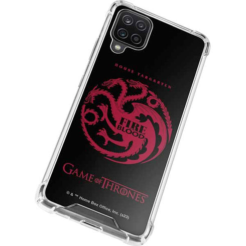 Game of Thrones: House Targaryen Galaxy A12 Clear Case