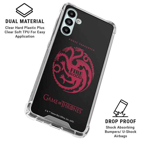Game of Thrones: House Targaryen Galaxy A13 5G Clear Case