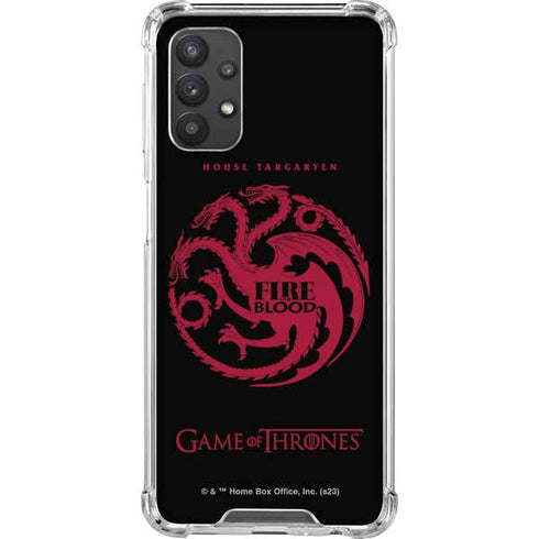 Game of Thrones: House Targaryen Galaxy A32 5G Clear Case