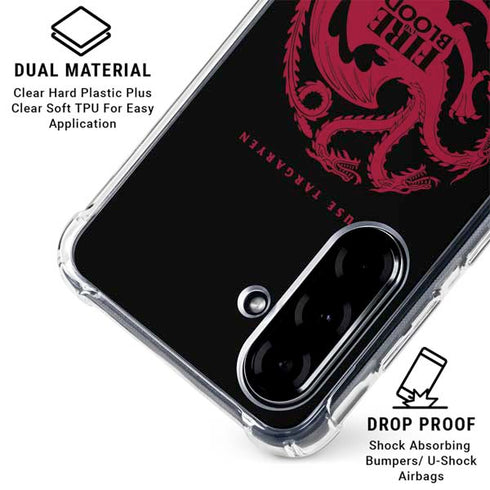 Game of Thrones: House Targaryen Galaxy A36 5G Clear Case