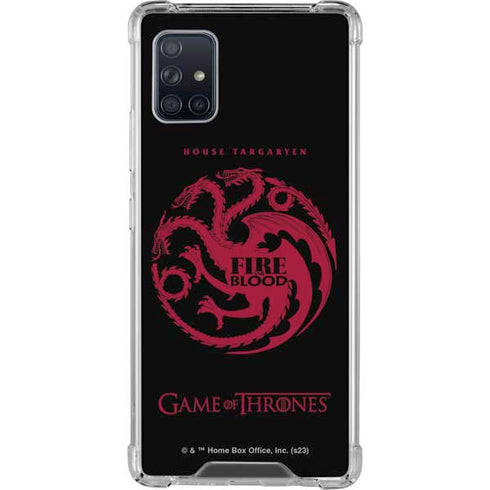 Game of Thrones: House Targaryen Galaxy A51 5G Clear Case