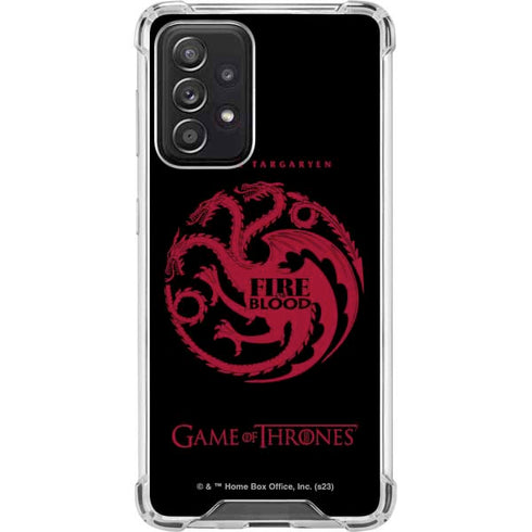 Game of Thrones: House Targaryen Galaxy A52 5G Clear Case