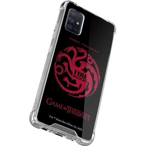 Game of Thrones: House Targaryen Galaxy A71 5G Clear Case