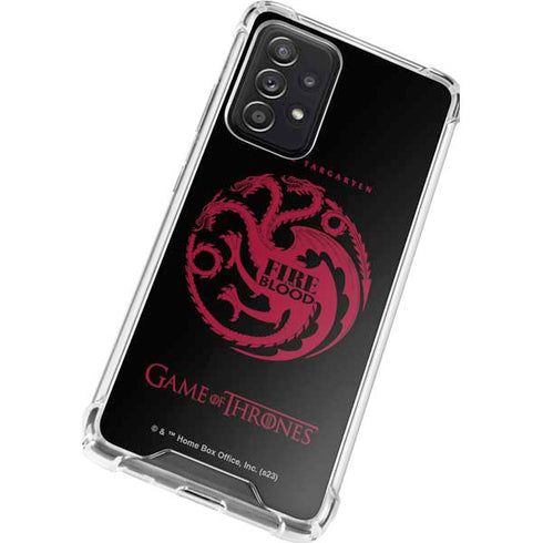 Game of Thrones: House Targaryen Galaxy A72 5G Clear Case