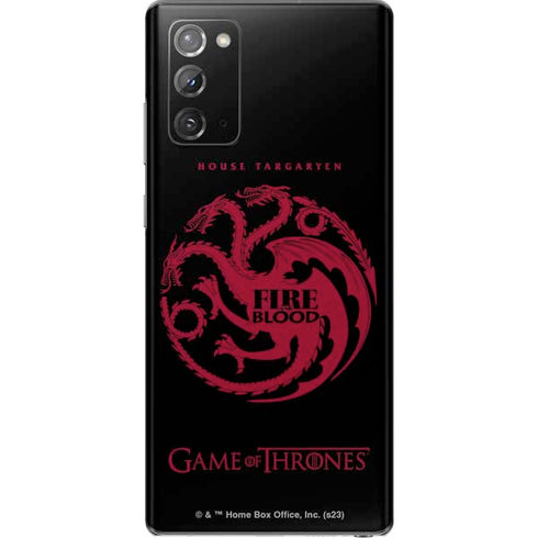 Game of Thrones: House Targaryen Galaxy Note20 5G Skin