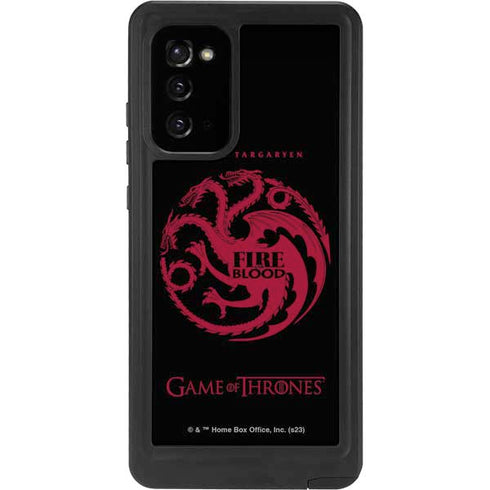 Game of Thrones: House Targaryen Galaxy Note20 5G Waterproof Case