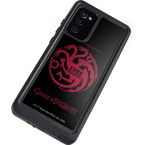 Game of Thrones: House Targaryen Galaxy Note20 5G Waterproof Case