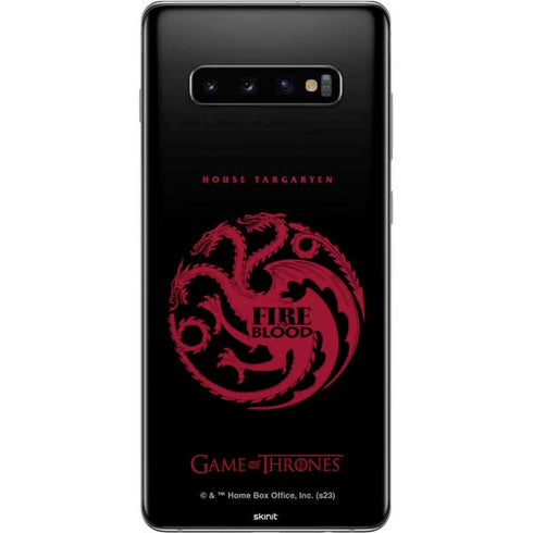 Game of Thrones: House Targaryen Galaxy S10 Plus Skin