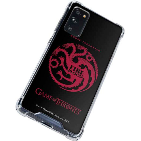 Game of Thrones: House Targaryen Galaxy S20 FE Clear Case