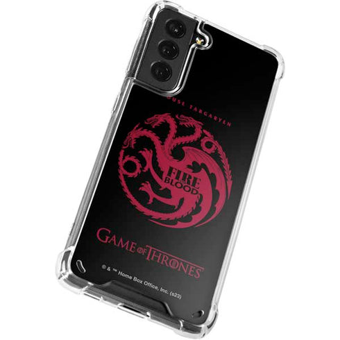 Game of Thrones: House Targaryen Galaxy S21 5G Clear Case